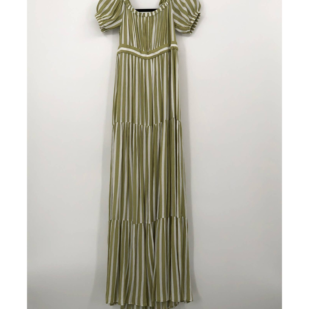MICHAEL MICHAEL KORS Striped Tie-Sleeve Maxi Dress XS - Picture 7 of 12